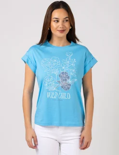 Ace Tee - Baby Blue Wild Child