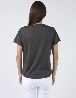 Ace Tee - Grey Snow leopard