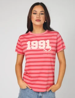 Ace Tee - Pink Stripe Base 1991