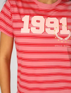 Ace Tee - Pink Stripe Base 1991