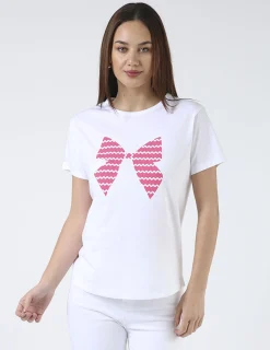 Ace Tee - White Bow