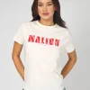 Ace Tee - White Malibu Stripes