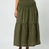 Aja Skirt - Olive Grove