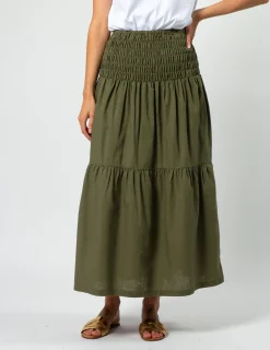 Aja Skirt - Olive Grove