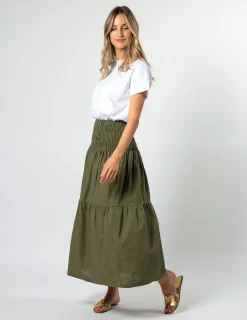 Aja Skirt - Olive Grove