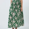 Aja Skirt - Vinatge Green Floral