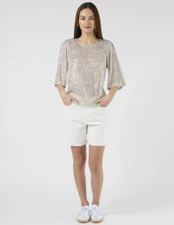 Alexis Top Sequins - Champagne
