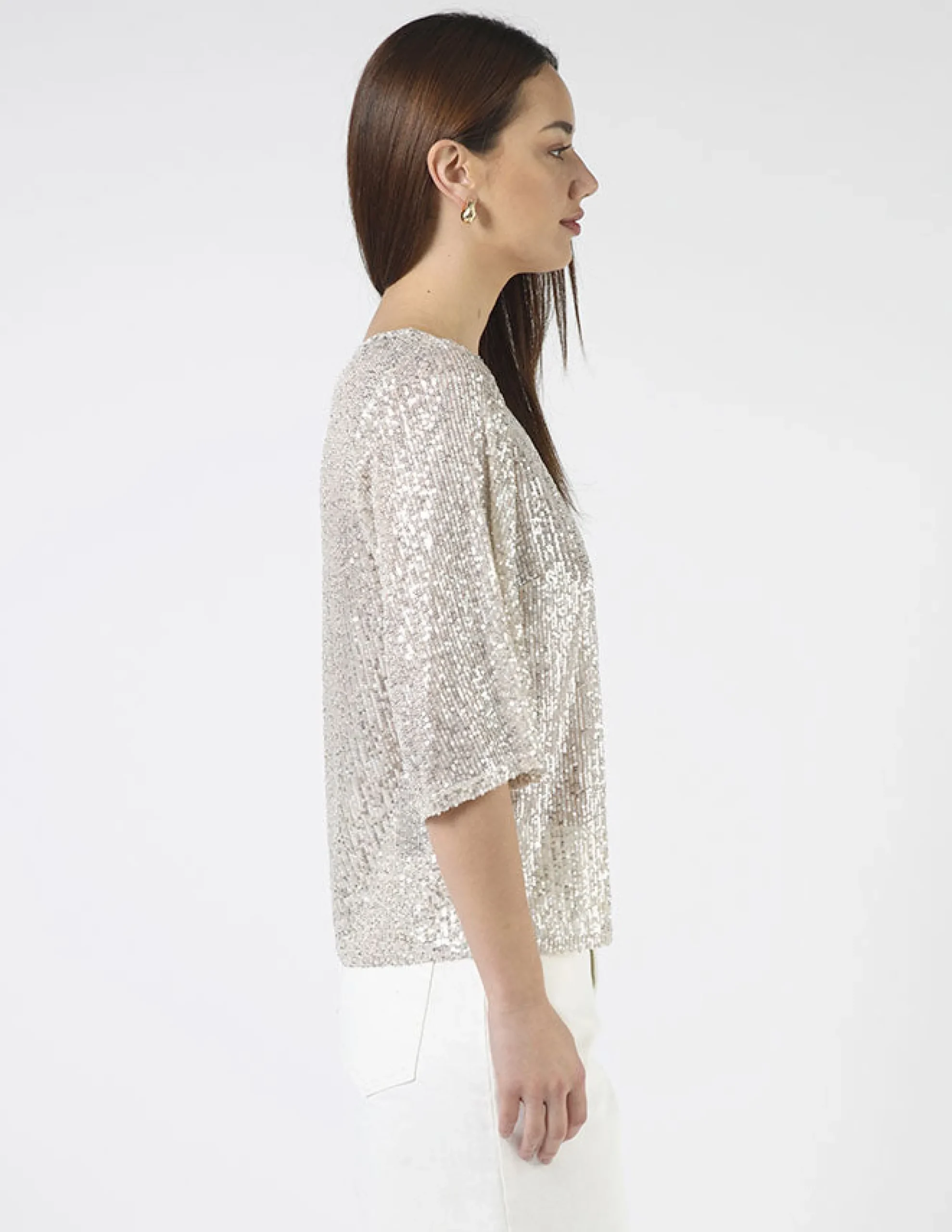 Alexis Top Sequins - Champagne