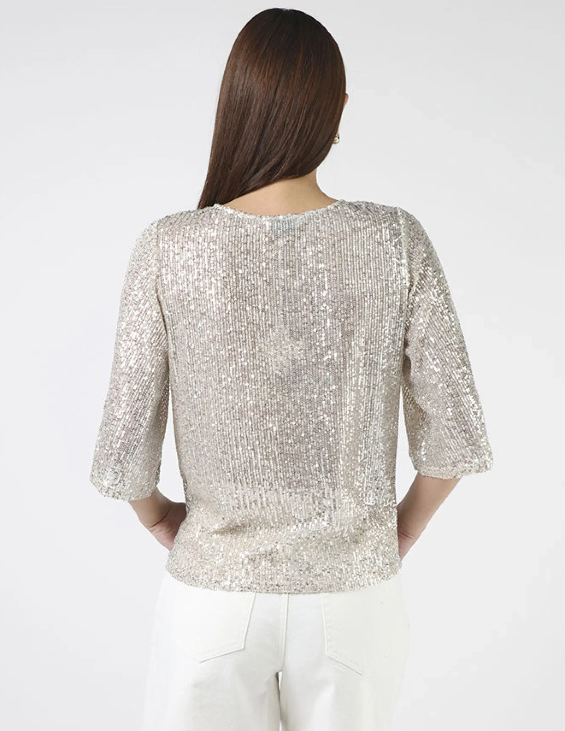 Alexis Top Sequins - Champagne