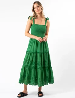 Aloha Dress - Juniper Green