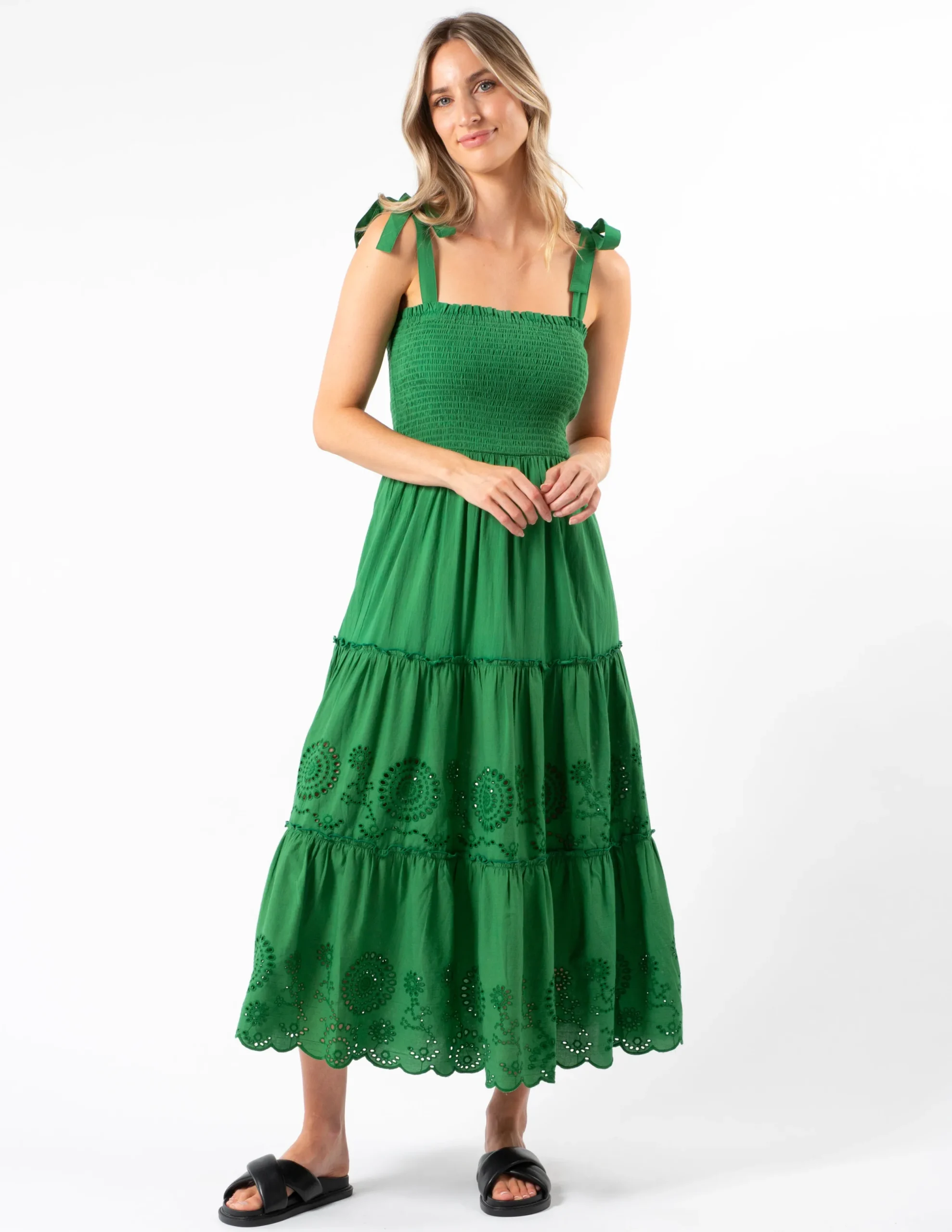 Aloha Dress - Juniper Green