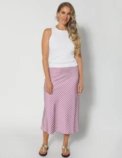 Amore Skirt - Linen/Violet