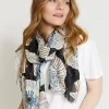 Anemone Scarf - Black/Blue/Green