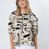 Anya Top - Painterly Geo