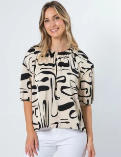 Anya Top - Painterly Geo