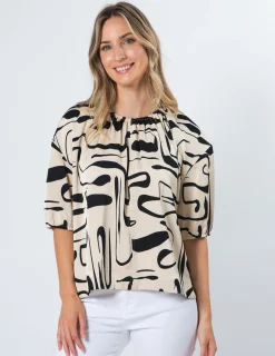 Anya Top - Painterly Geo