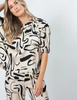 Anya Top - Painterly Geo