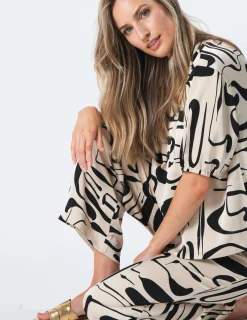 Anya Top - Painterly Geo
