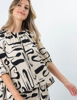 Anya Top - Painterly Geo