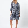 Aruba Dress - Medina Blue