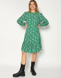 Astoria Dress - Green Florals