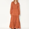 Atlantic Dress - Amber Hexagon