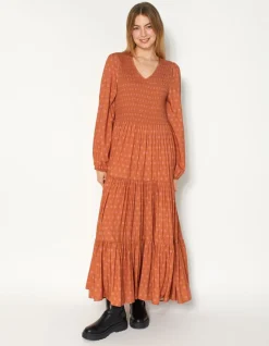 Atlantic Dress - Amber Hexagon