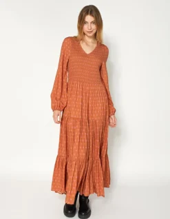 Atlantic Dress - Amber Hexagon