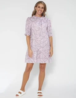 Azalea Dress - Stripey Triangles