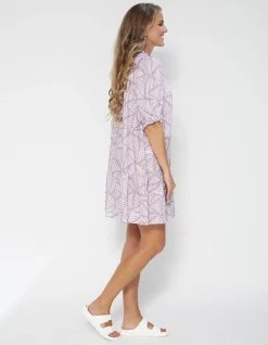 Azalea Dress - Stripey Triangles