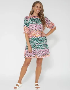 Azalea Dress - Wave Stripes