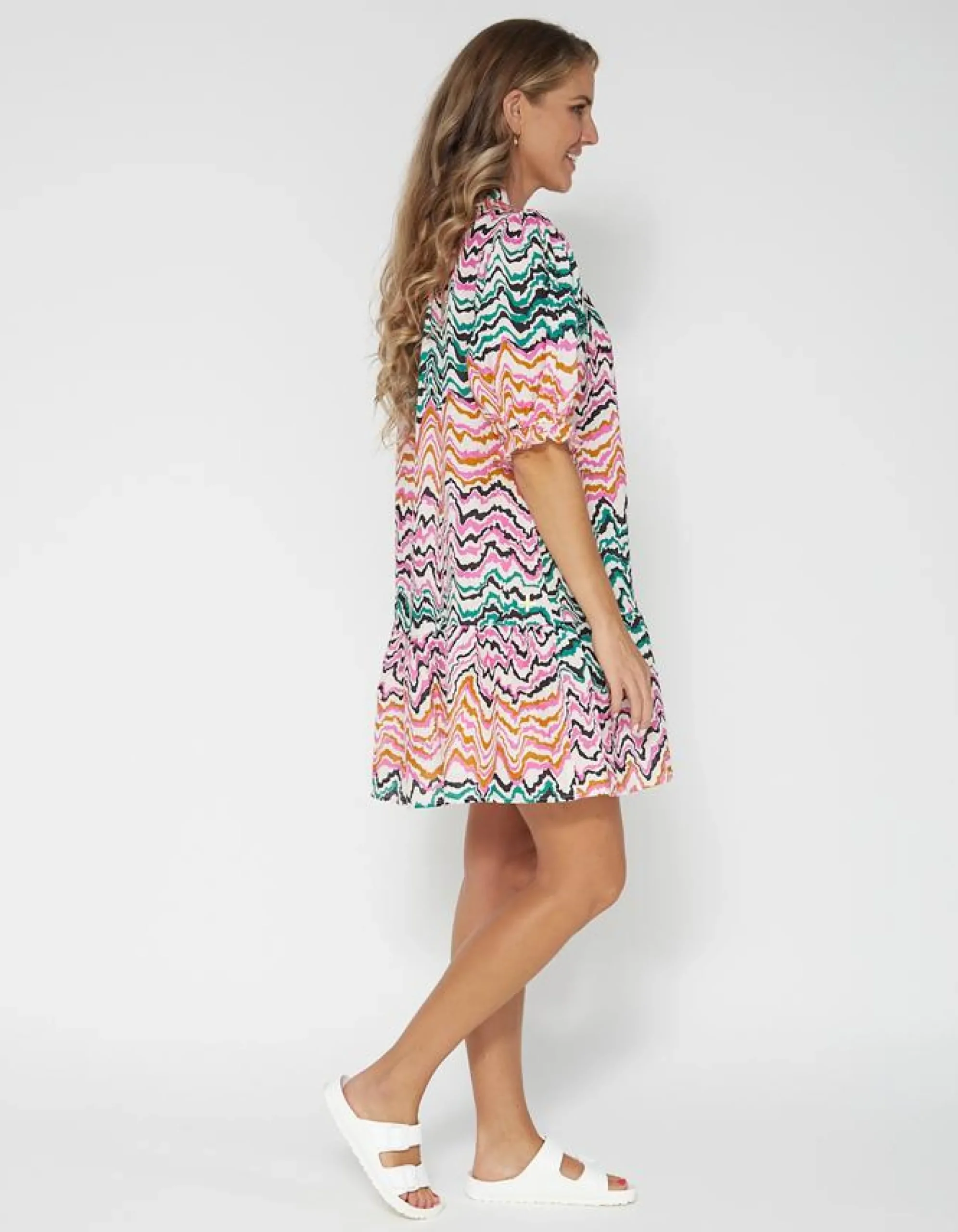 Azalea Dress - Wave Stripes