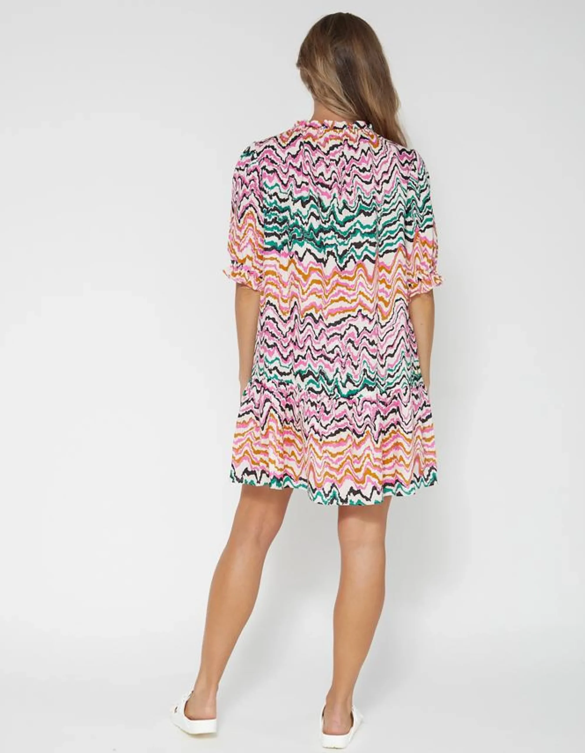 Azalea Dress - Wave Stripes