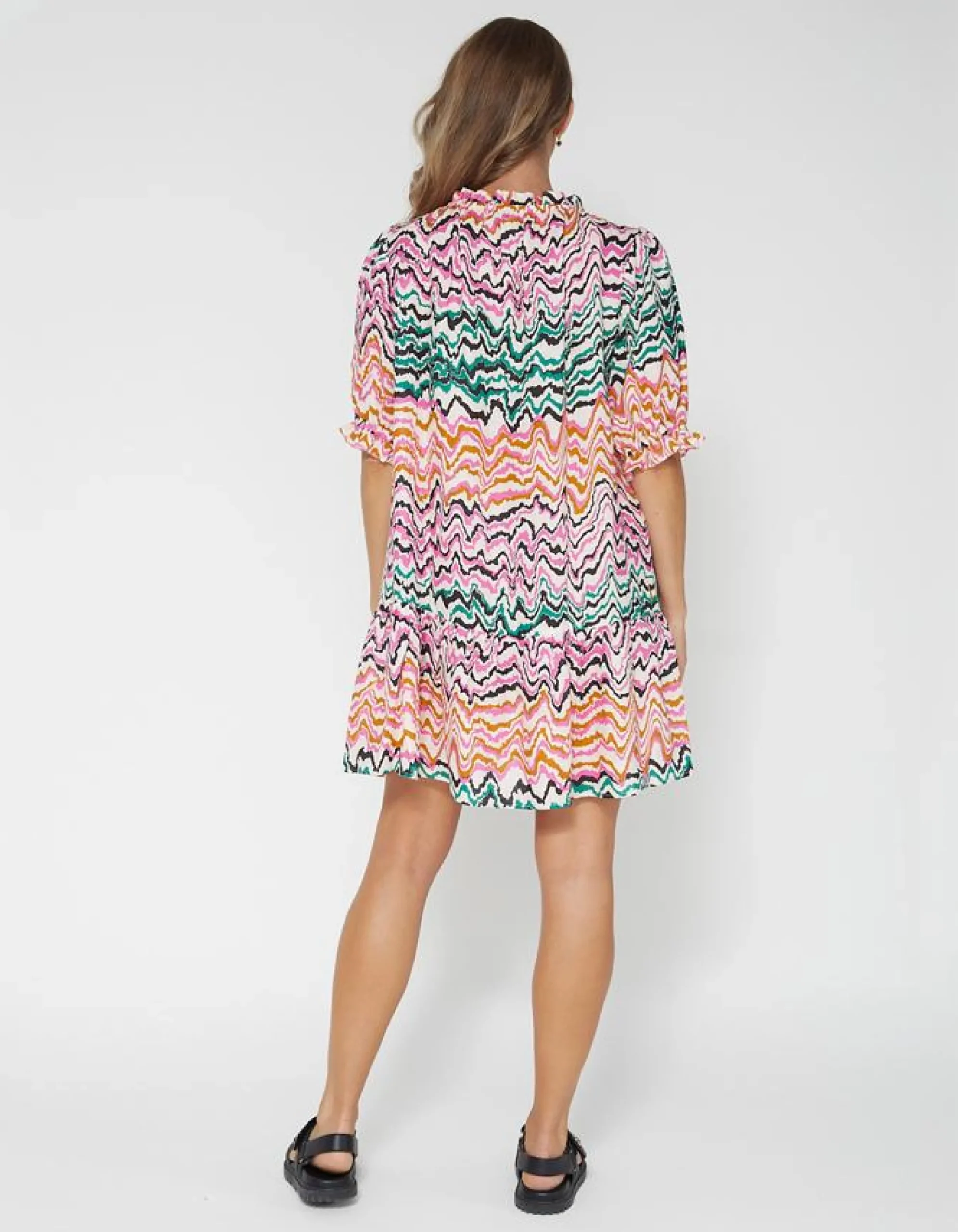 Azalea Dress - Wave Stripes