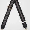 Bag Strap - Blocked Black and Grey