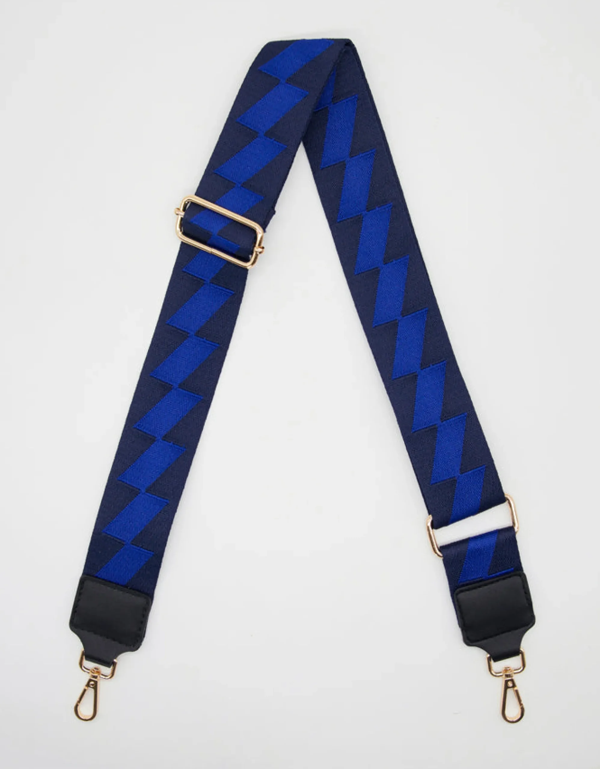 Bag Strap - Blocked Navy and Bright Blue