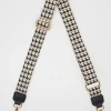 Bag Strap - Houndstooth Black and Cream