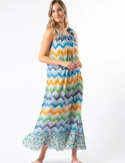 Baha Dress - Zig Zag Brick