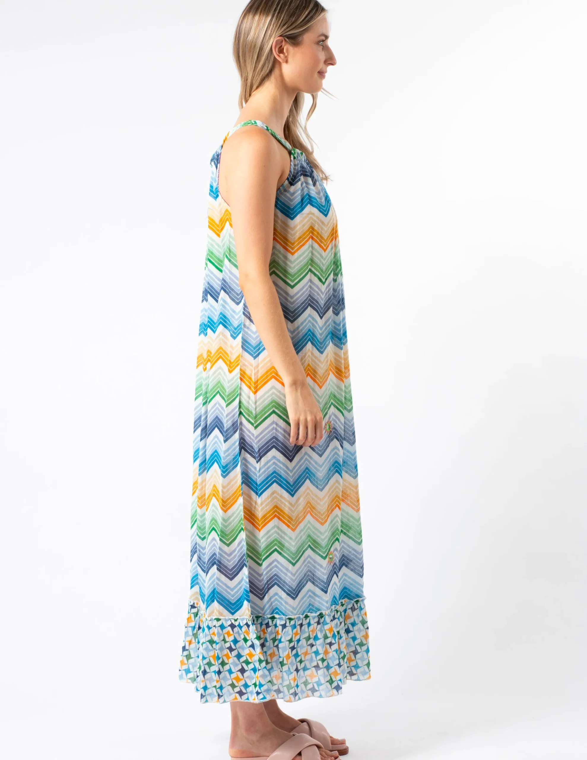 Baha Dress - Zig Zag Brick