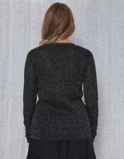 Beverly Lurex Cardigans - Black