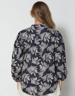 Bianca Shirt - Palm Black