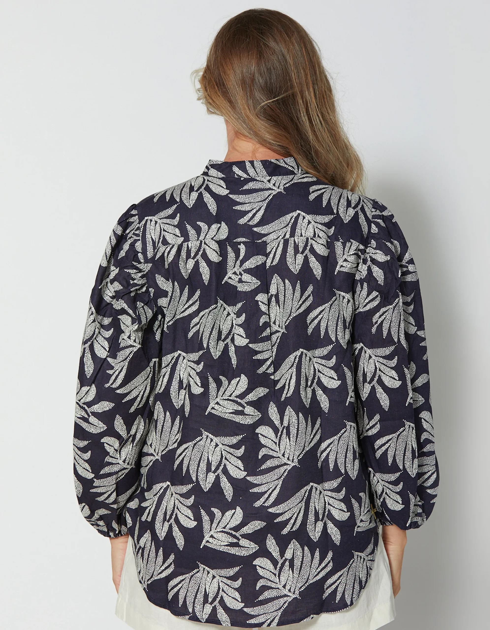 Bianca Shirt - Palm Black