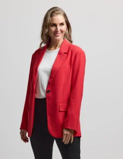 Bistro Blazer - Scarlet