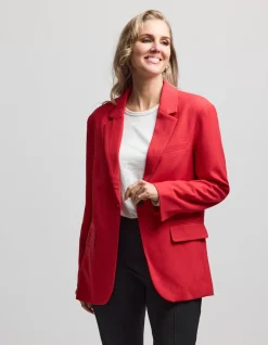 Bistro Blazer - Scarlet