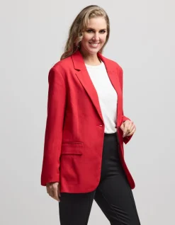 Bistro Blazer - Scarlet