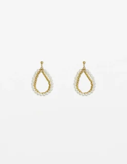Boho Pearl Hoops