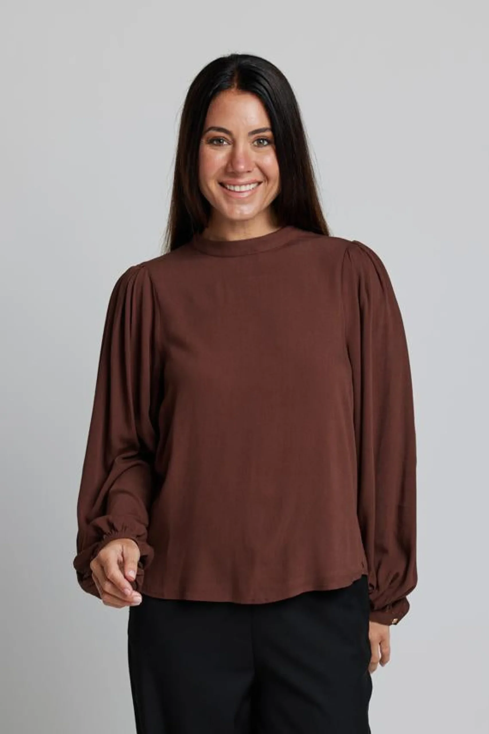 Bowery Blouse - Espresso