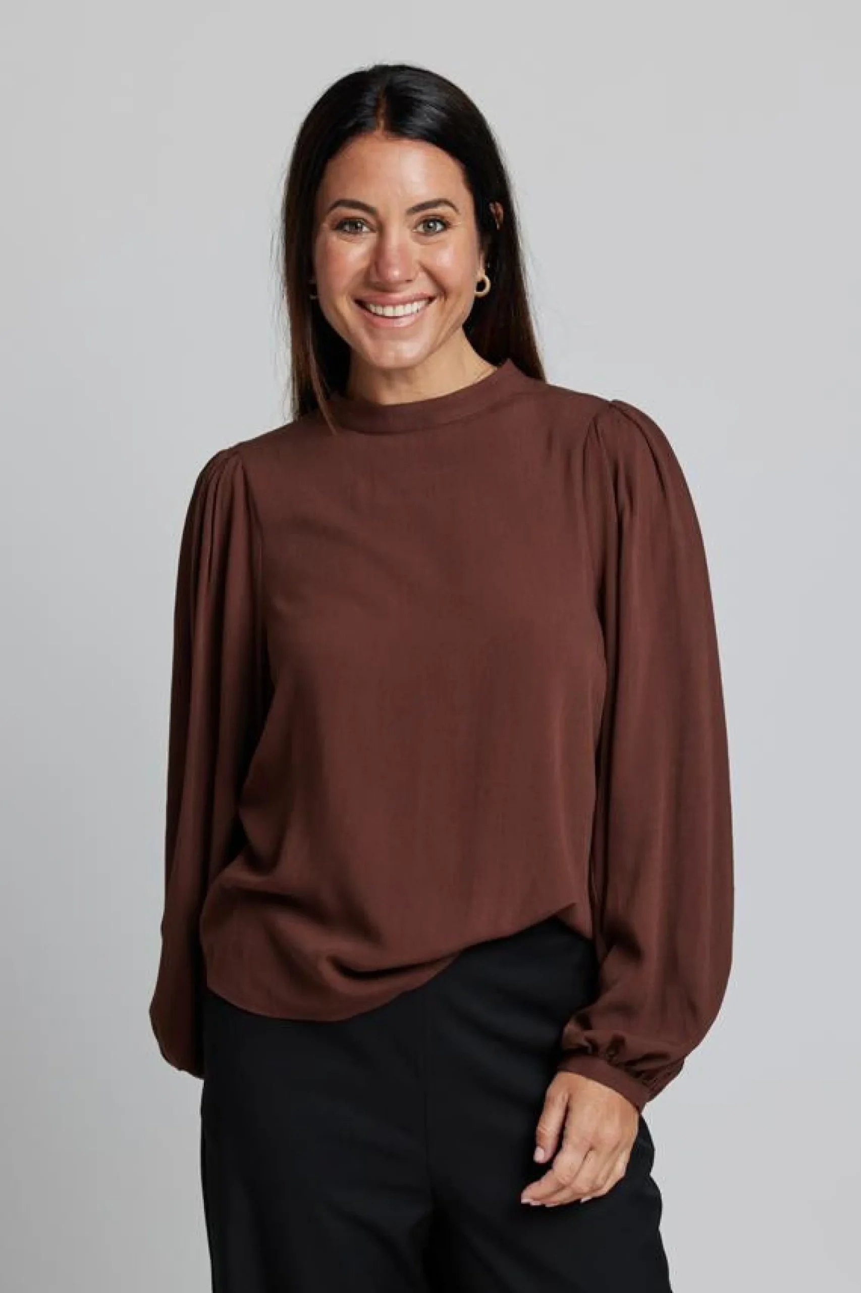 Bowery Blouse - Espresso