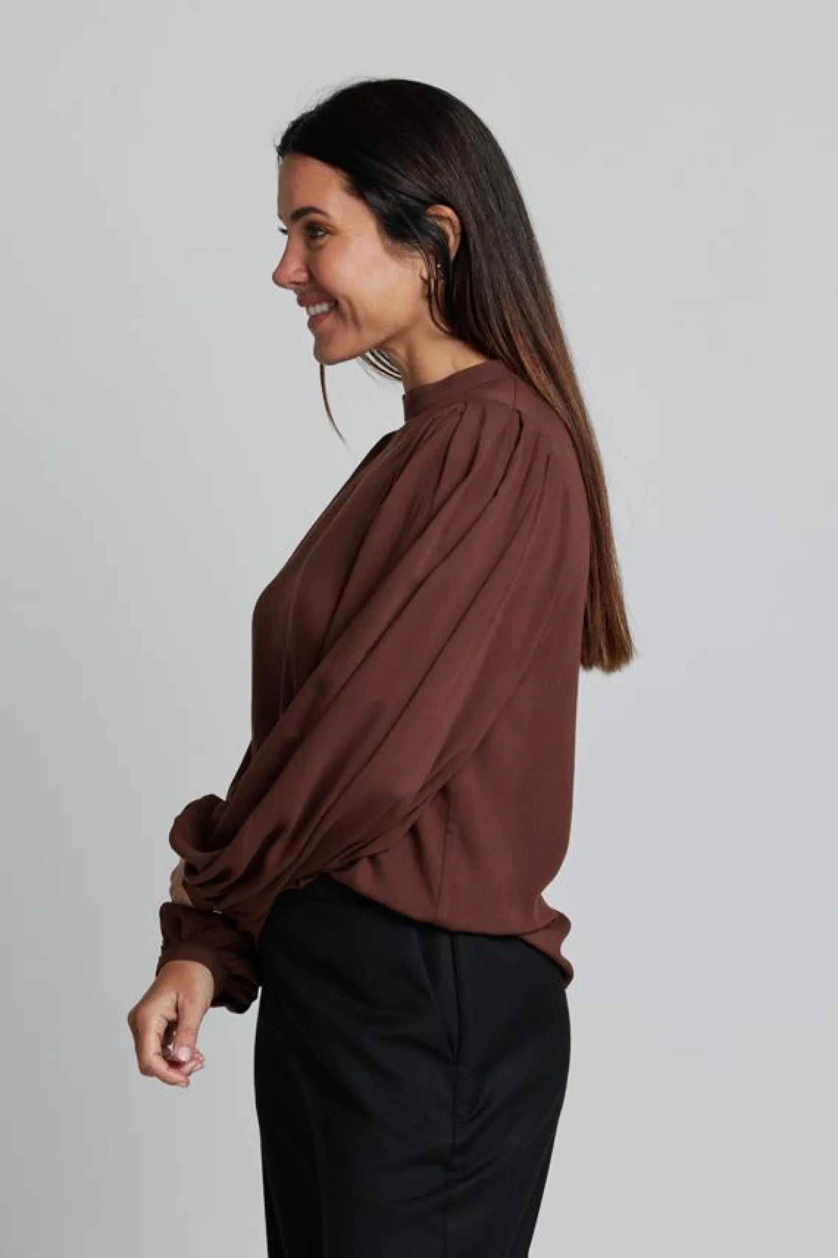 Bowery Blouse - Espresso