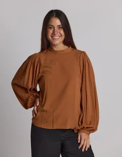 Bowery Blouse - Pecan